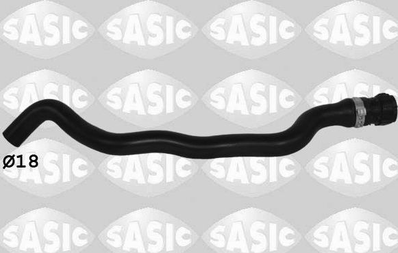 Патрубок радиатора (системы охлаждения) Sasic правый для Renault Clio II 1998-2013. Артикул 3404191