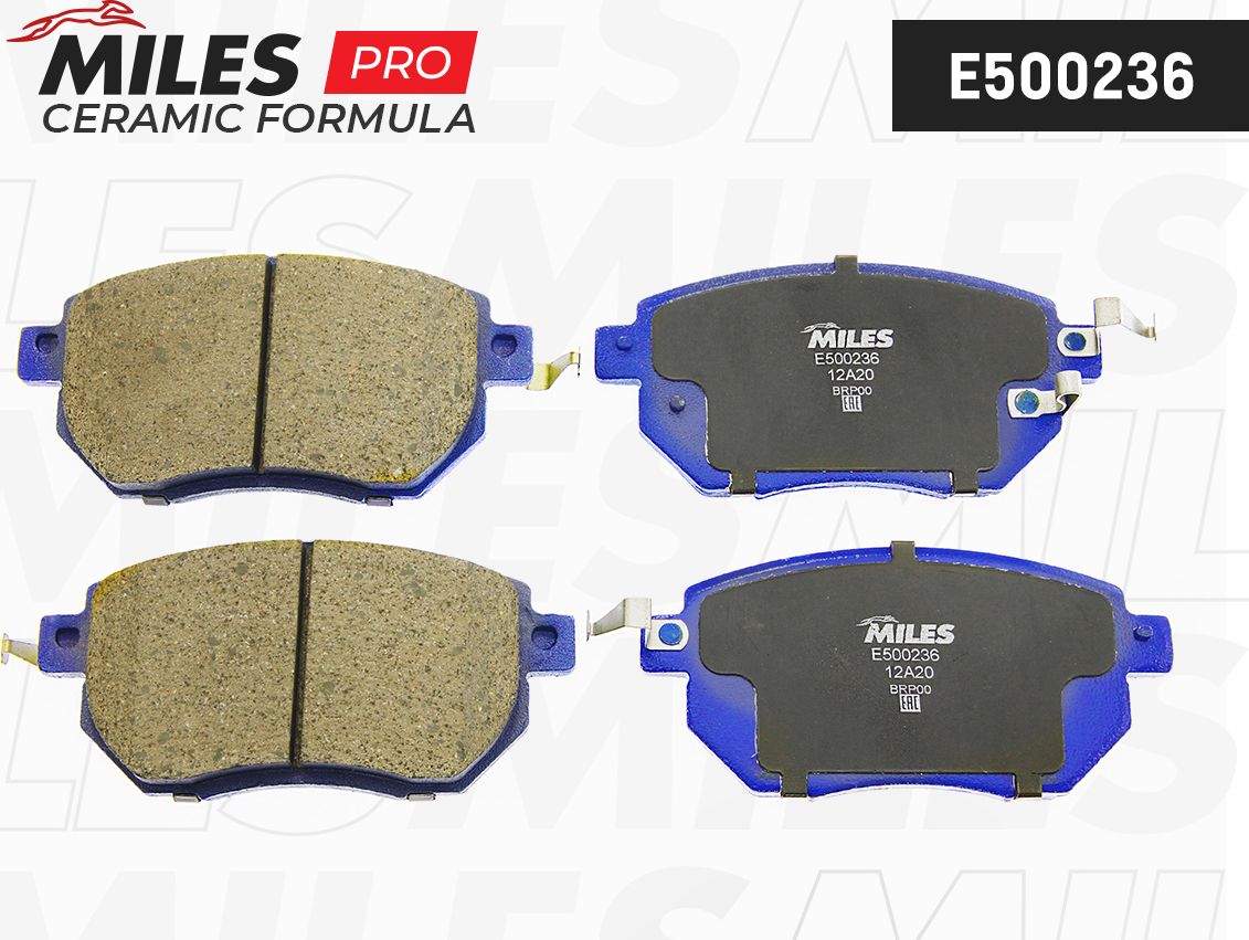Тормозные колодки Miles (Керамика). Артикул E500236