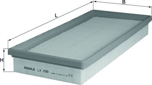 Воздушный фильтр Mahle. Артикул LX 799