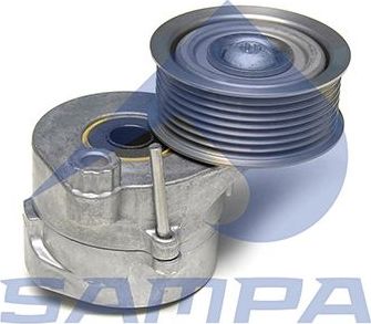 Натяжной ролик (натяжитель) приводного клинового зубчатого ремня Sampa. Артикул 202.281