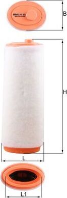 Воздушный фильтр Mahle для BMW 5 IV (E39) 2000-2003. Артикул LX 823