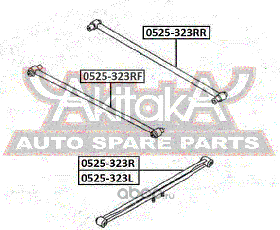 Поперечный рычаг задней подвески Asva. Артикул 0525-323RF