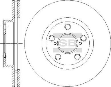 Тормозной диск Sangsin Hi-Q. Артикул SD4049