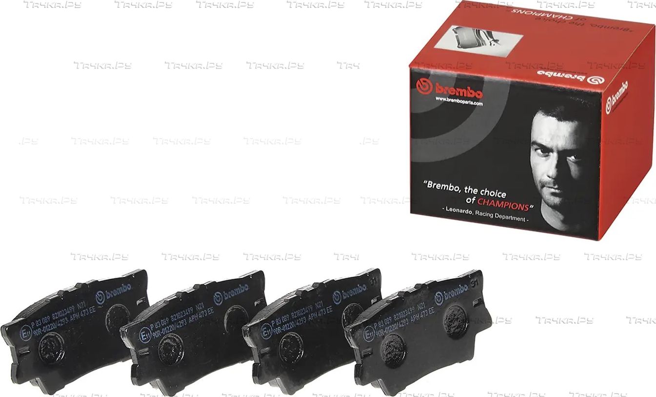 Тормозные колодки Brembo PRIME LINE задние для Toyota Avalon IV 2012-2018. Артикул P 83 089
