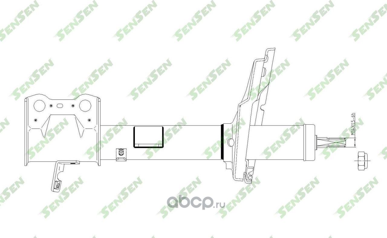 АМОРТИЗАТОР TOYOTA HIGHLANDER / KLUGER 3.5L FOR USA 2008 - - RL (Sensen). Артикул 42141221