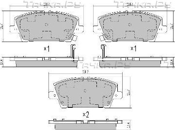 Тормозные колодки Fremax передние для Honda Civic VIII 2005-2011. Артикул FBP-1705