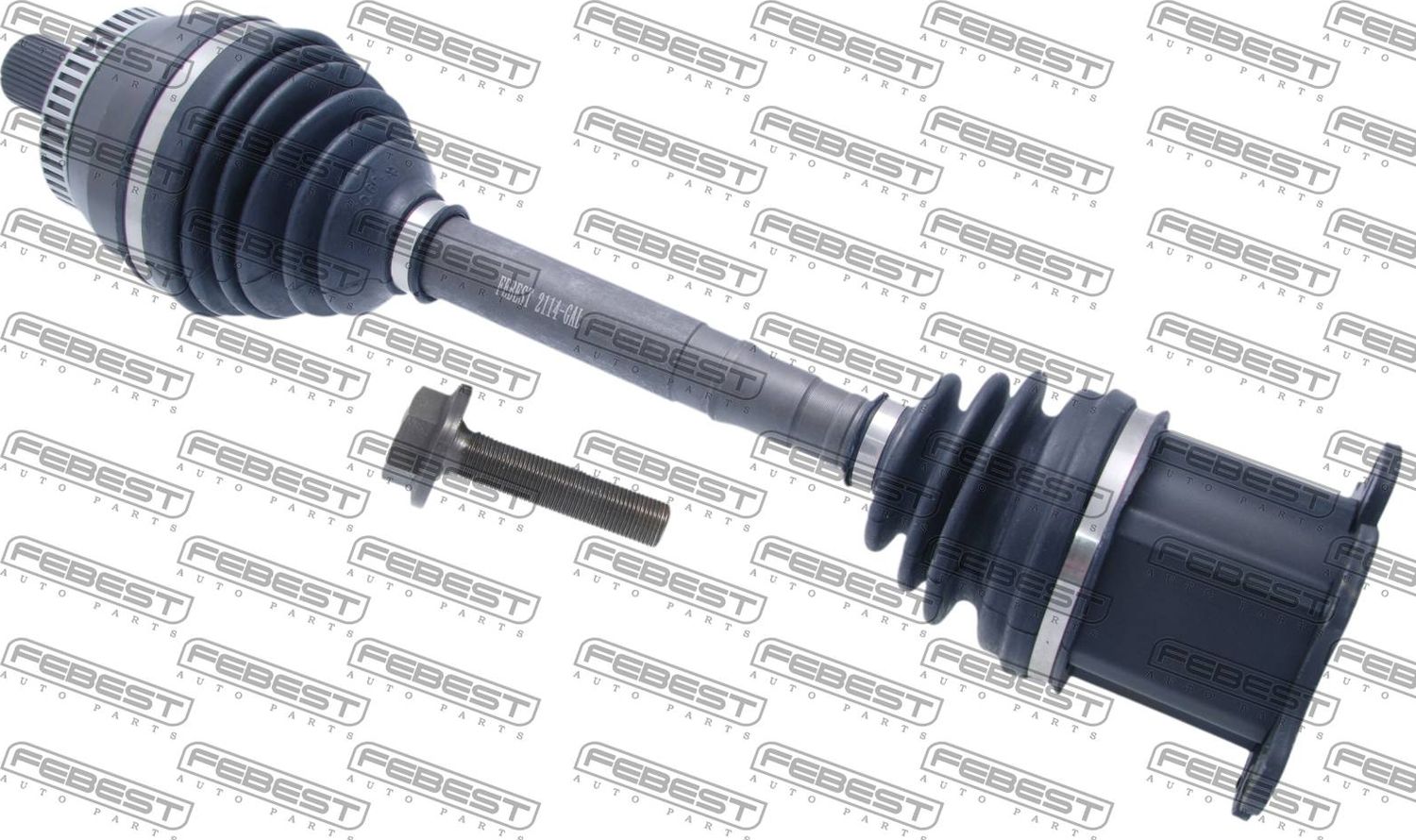 Полуось (привод в сборе, приводной вал) Febest. Артикул 2114-GAL