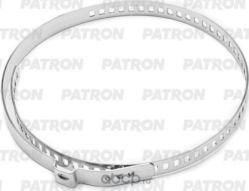 Хомут пыльника ШРУСа универсальный усиленный, D50-120 мм, 9х0,8 мм, AISI 304 - нержавеющая сталь (Patron). Артикул PU050120