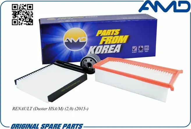 Комплект фильтров (масл.8200768913 + возд.165467674R + салон.8201153808) (AMD). Артикул AMDSETF147