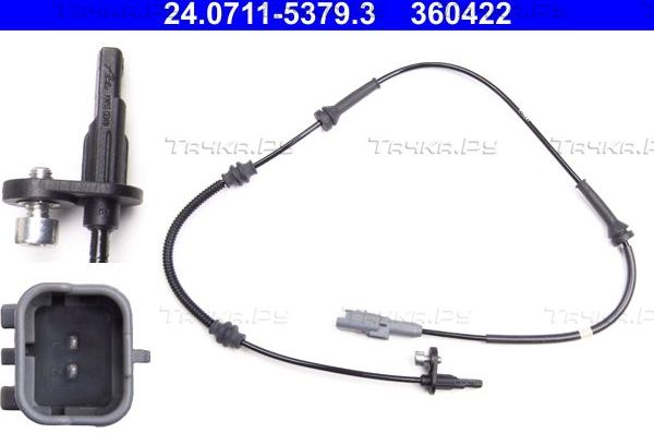 Датчик ABS ATE для Citroen Grand C4 SpaceTourer 2018-2026. Артикул 24.0711-5379.3
