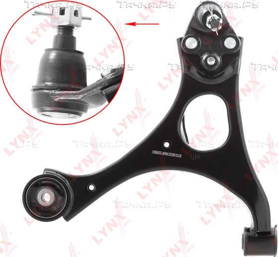 Поперечный рычаг передней подвески LYNXauto правый для Honda Civic VIII 2005-2012. Артикул C5733R
