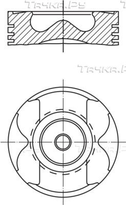 Поршень Mahle для Mercedes-Benz M-Класс I (W163) 1999-2005. Артикул 004 56 02