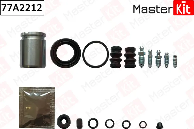 77A2212 Ремкомплект тормозного суппорта + поршень Ford KUGA I 2008 - 2012  MONDEO IV (BA7) 2007 - 20 (Master KIT). Артикул 77a2212