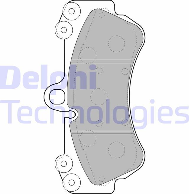 Тормозные колодки Delphi (Low-Metallic). Артикул LP2057