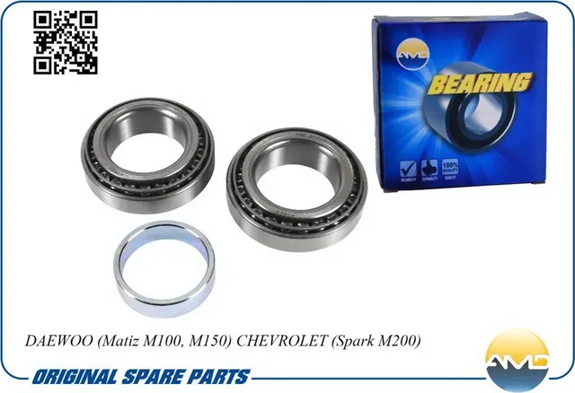 Подшипник ступицы GM MATIZ/SPARK передней 2шт(внутр. и наруж.) (AMD). Артикул AMDBER25