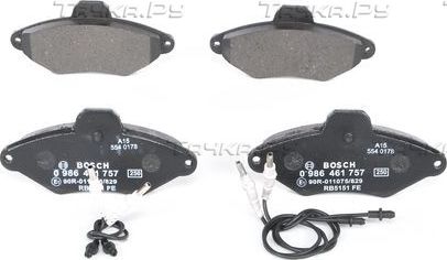 Тормозные колодки Bosch. Артикул 0 986 461 757