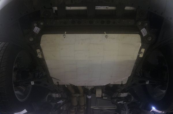 Защита алюминиевая АВС-Дизайн для картера и КПП Cadillac XT5 4х2, 4х4 2016-2026. Артикул 04.31ABC