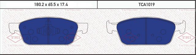 Колодки тормозные FORD KUGA/TOURNEO 13- перед. (Tatsumi). Артикул TCA1019