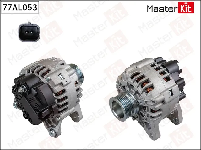 77AL053 Генератор\ RENAULT LOGAN 1.6 10-> 90A (14V 90A) (Master KIT) Master KIT. Артикул 77al053