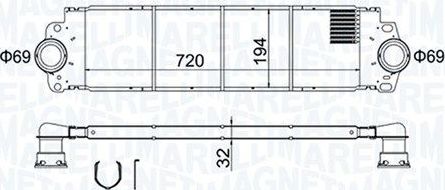 Интеркулер Magneti Marelli для Volkswagen Multivan T5 2003-2015. Артикул 351319204200
