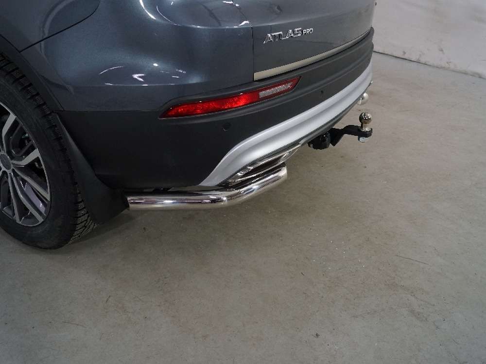 Фаркоп ТСС оцинкованный под американский квадрат для Geely Atlas Pro 2021-2026. Артикул TCU00299