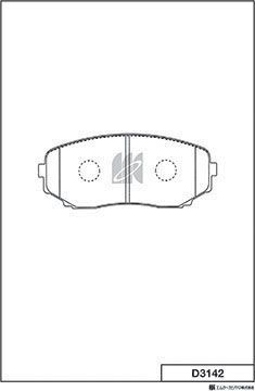 Тормозные колодки MK Kashiyama. Артикул D3142