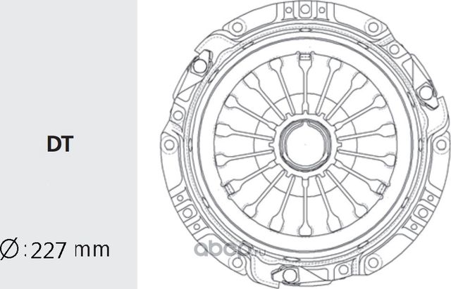 Корзина сцепления HYUNDAI Sonata 4,5 (2.0),Santa Fe,Trajet KIA Magentis VALEO PH. Артикул HDC55