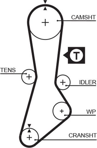 Ремень ГРМ Gates RoadMax™ Value Line для Ford Ranger I 2002-2005. Артикул 1264RM