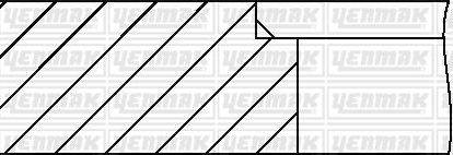 Поршневые кольца Yenmak для Mercedes-Benz T1 1977-1990. Артикул 91-09633-100