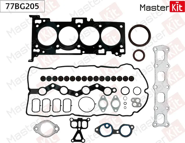 Комплект прокладок ГБЦ (Master KIT). Артикул 77BG205