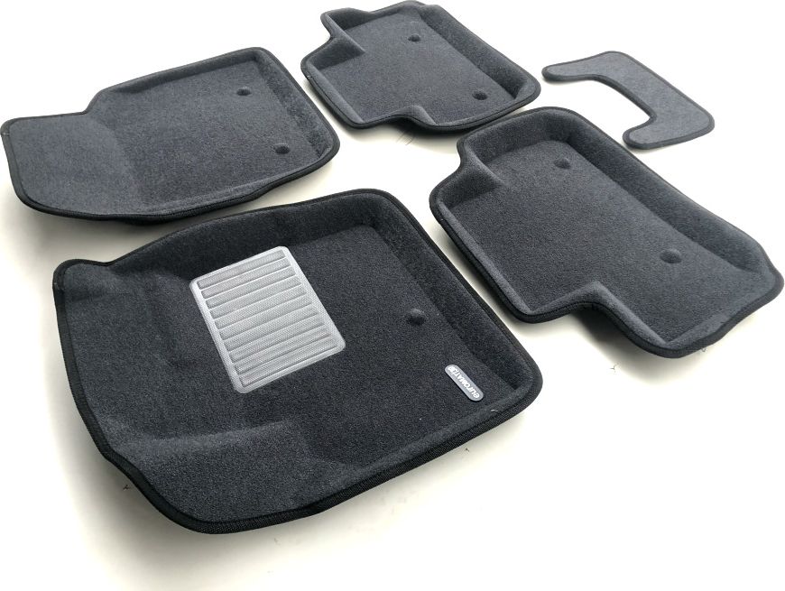 Коврики текстильные Euromat 3D (Business) для салона Land Rover Freelander II 2006-2014 СЕРЫЕ. Артикул EMC3D-003101G