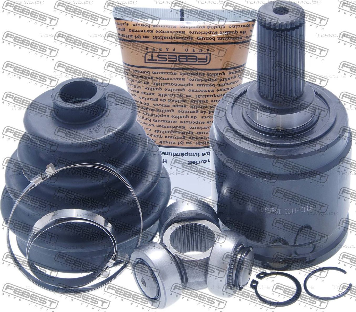 Шрус внутренний (граната) Febest передний левый для Honda Accord IV 1990-1993. Артикул 0311-CFLH