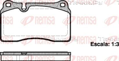 Тормозные колодки Remsa передние для SEAT Leon III 2013-2026. Артикул 1200.00