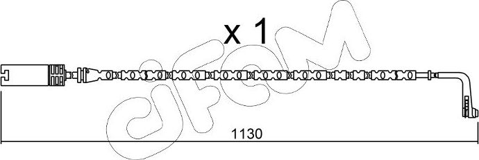 Датчик износа тормозных колодок  Metelli. Артикул SU.300