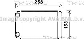 Радиатор отопителя (печки) AVA для Opel Zafira B 2013-2015. Артикул OLA6677
