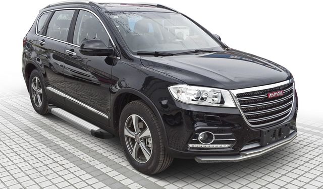 Пороги алюминиевые Rival Silver для Haval H6 2014-2020. Артикул F173AL.9402.1
