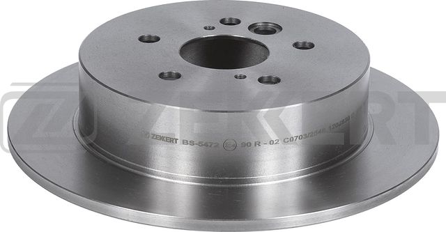 Тормозной диск Zekkert задний для Toyota RAV4 II (XA20) 2000-2005. Артикул BS-5472