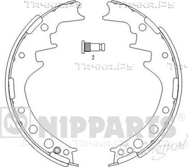 Тормозные колодки Nipparts для Renault Espace II 1991-1996. Артикул J3502033