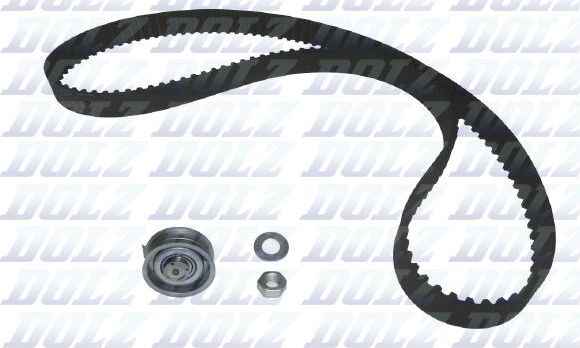 Ремень ГРМ с роликами (комплект) Dolz для Volkswagen Sharan I 1996-2010. Артикул SKD050