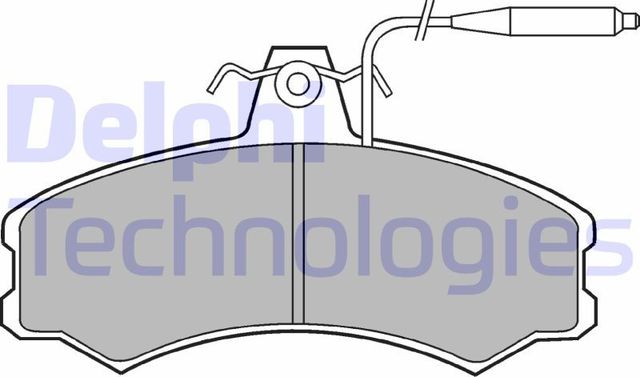 Тормозные колодки Delphi (Low-Metallic) передние для Citroen C25 1981-1994. Артикул LP378
