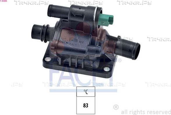 Термостат Facet Made in Italy - OE Equivalent для Ford Fusion I 2002-2012. Артикул 7.8486