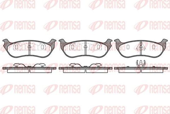 Тормозные колодки Remsa. Артикул 0628.75