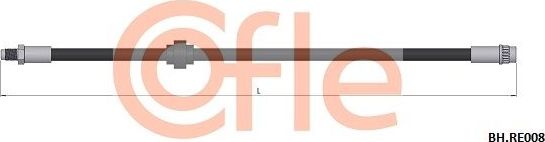 Тормозной шланг Cofle передний для Renault Megane I 1996-2003. Артикул 92.BH.RE008
