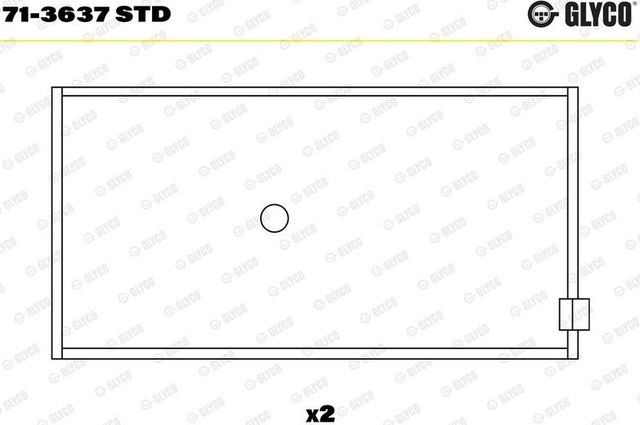 Вкладыши шатунные Glyco для MAN ÜL 1989-2026. Артикул 71-3637 STD