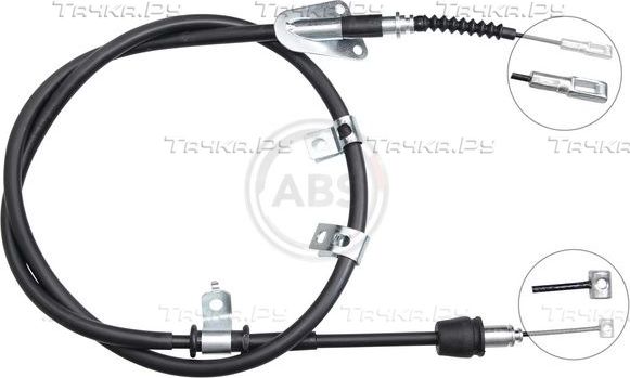 Трос ручника (тросик ручного тормоза) ABS. Артикул K17310