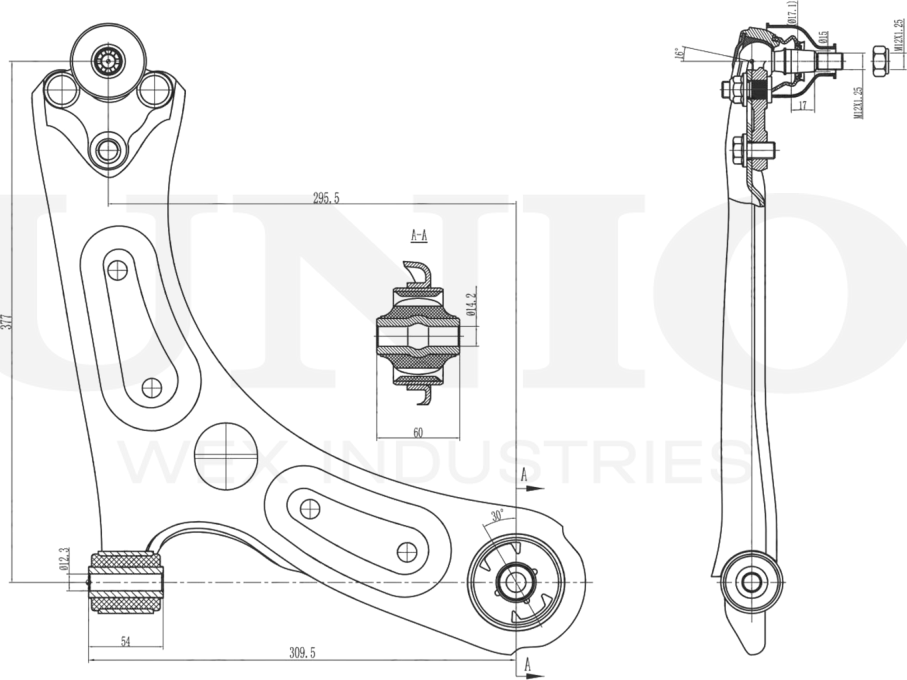 Рычаг подвески (Unio). Артикул SSP-40140