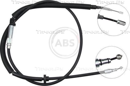 Трос ручника (тросик ручного тормоза) ABS. Артикул K11736