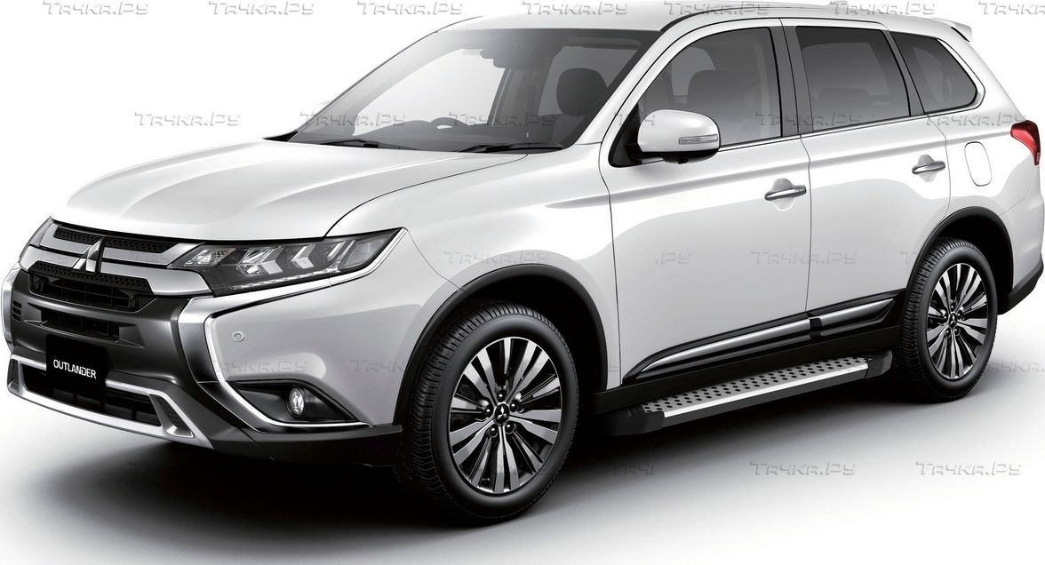 Пороги алюминиевые Rival Bmw-Style круг для Mitsubishi ASX 2010-2012. Артикул D173AL.4005.1