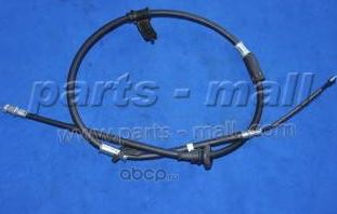 Трос стояночного тормоза | зад прав | (Parts-Mall). Артикул PTA-559