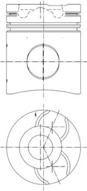 Поршневая група Kolbenschmidt для Volvo  F10 1987-1995. Артикул 99750600